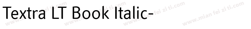 Textra LT Book Italic字体转换